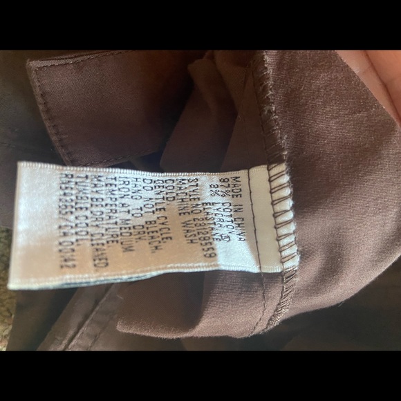 Brown Short Sleeve Button-up Dress - Picture 4 of 4